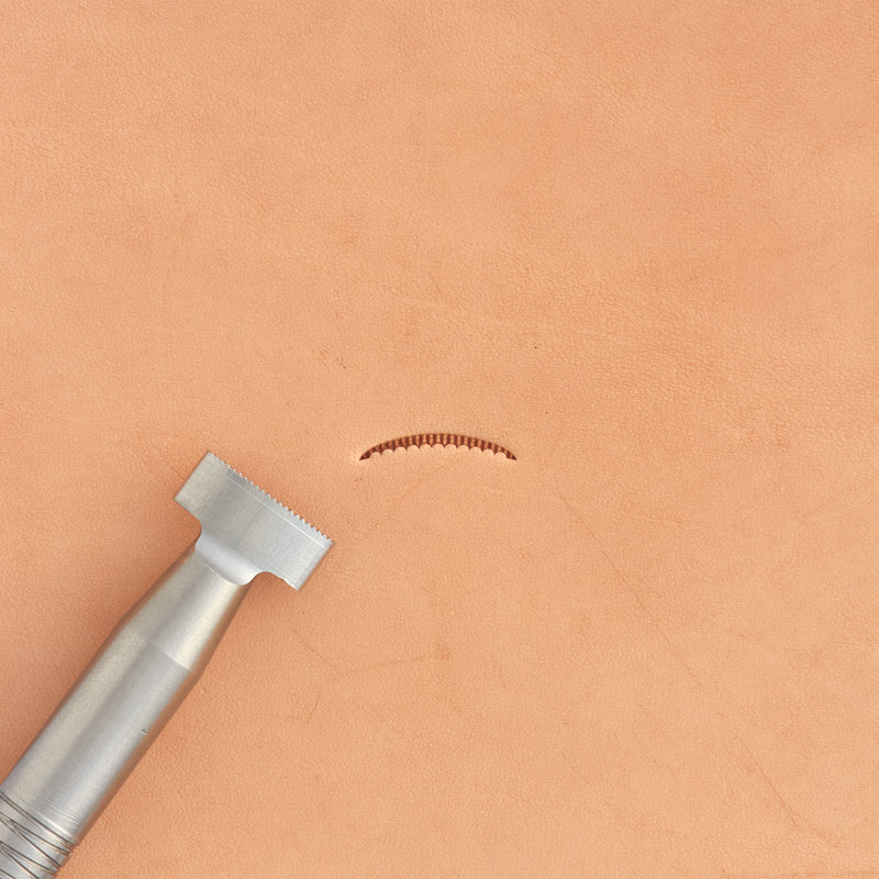 Lined & Scalloped Veiner Stainless Steel Stamp