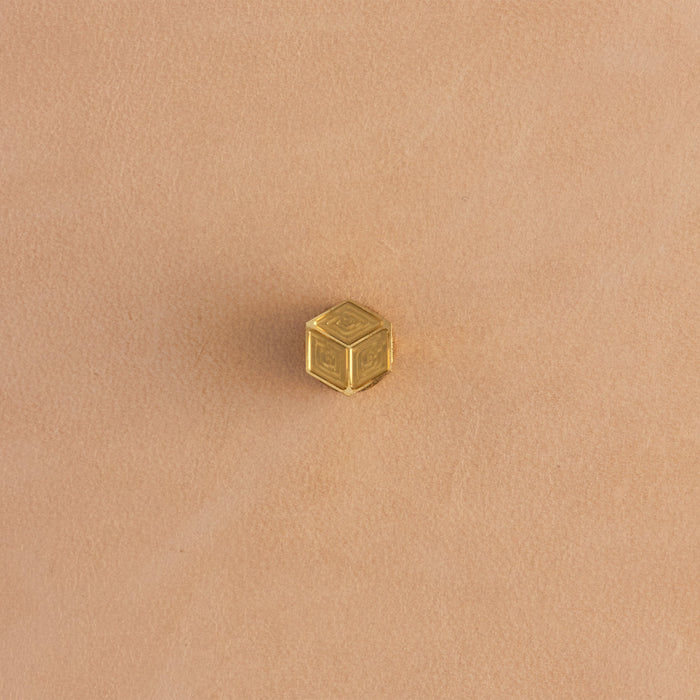 3D Cube Brass Stamp