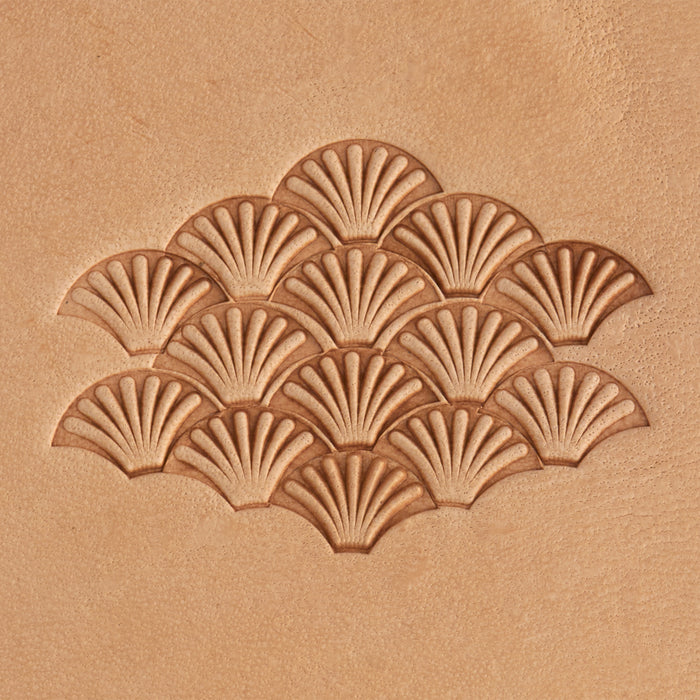 Lined Shell Brass Stamp
