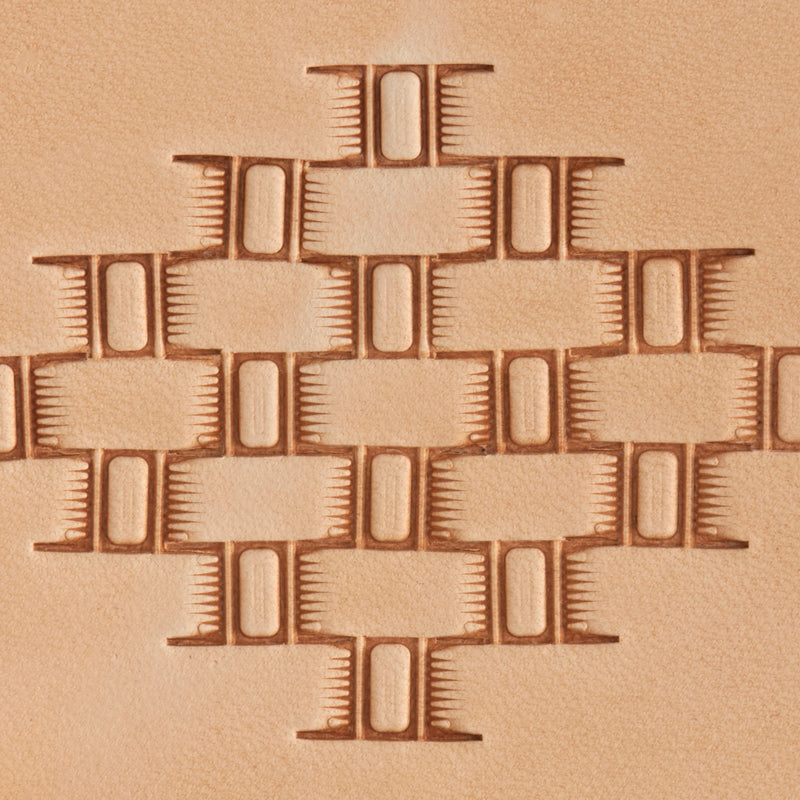 Bar Basket Weave Brass Stamp