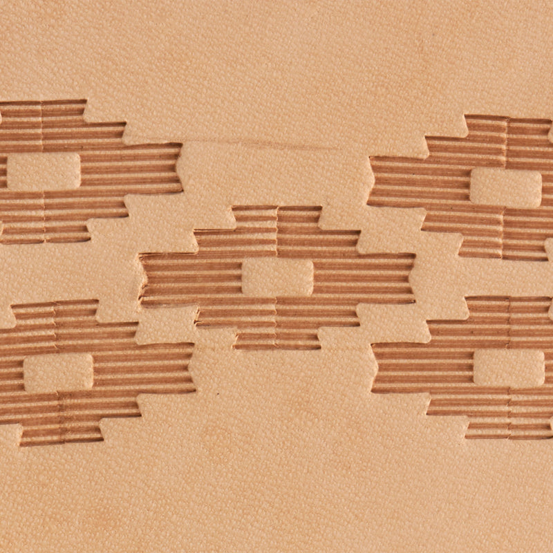 Pyramid Border Brass Stamp