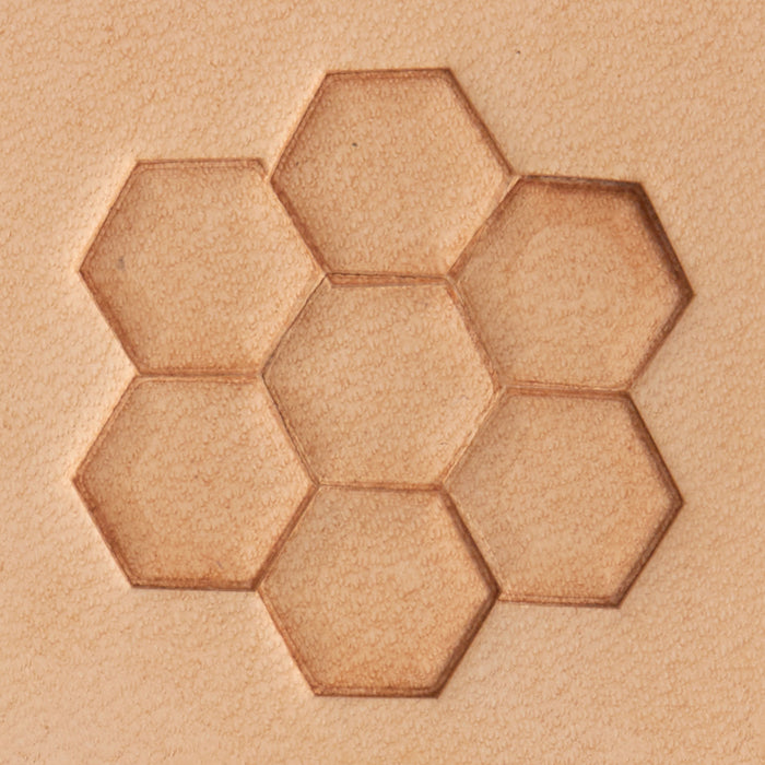 Timbre hexagonal en laiton