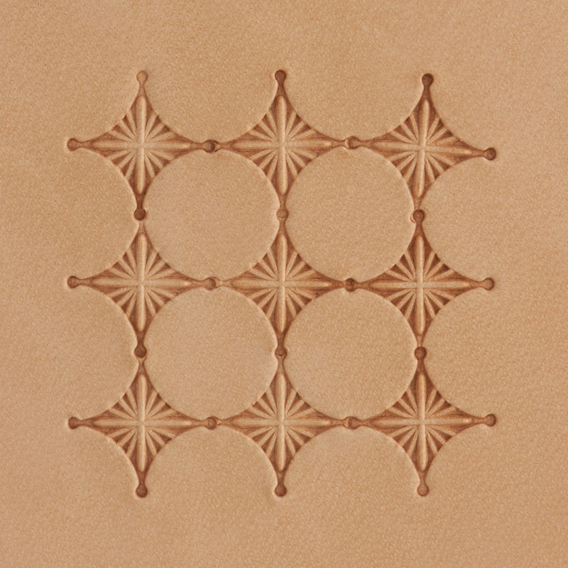 Detailed Box Diamond Brass Stamp