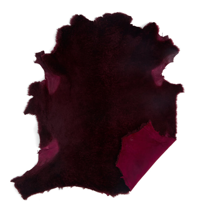 Luxe Hair-On Shearling Wine