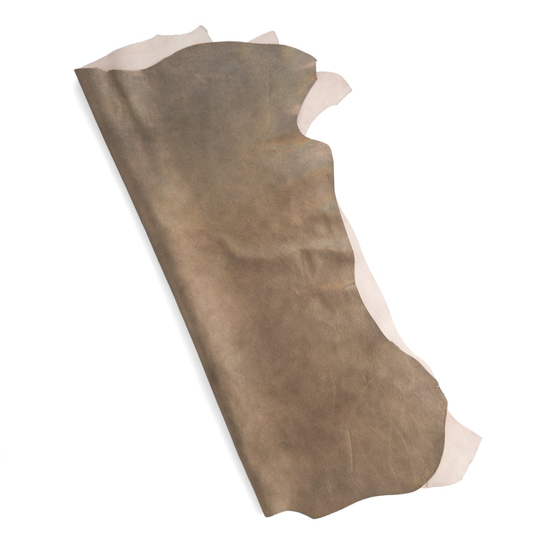 PIEL DE CABRA METÁLICA FORRADA 1-3 OZ HUMO OSCURO