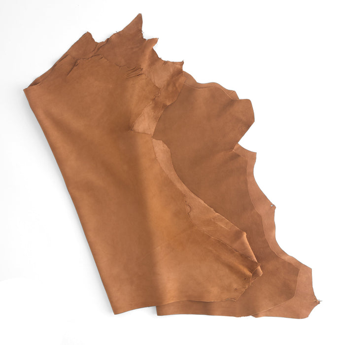 Suede Designer Small Skin Dark Tan
