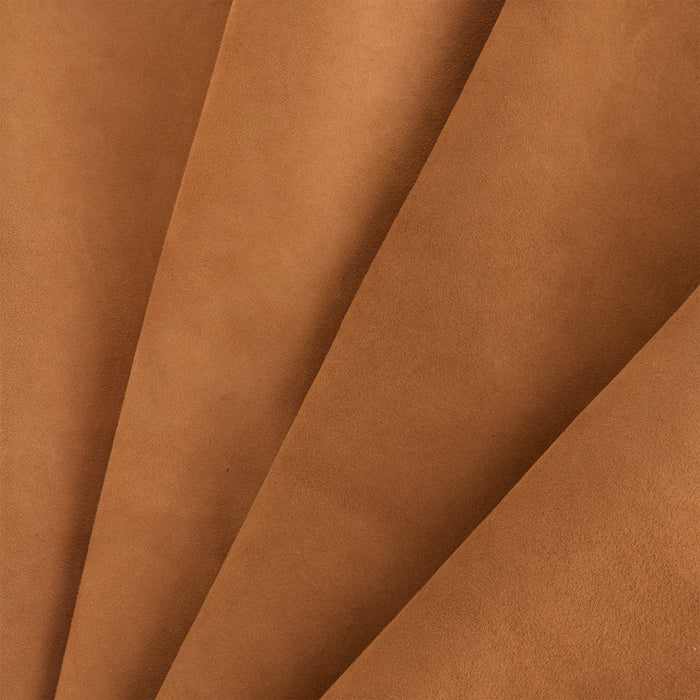 Suede Designer Small Skin Dark Tan