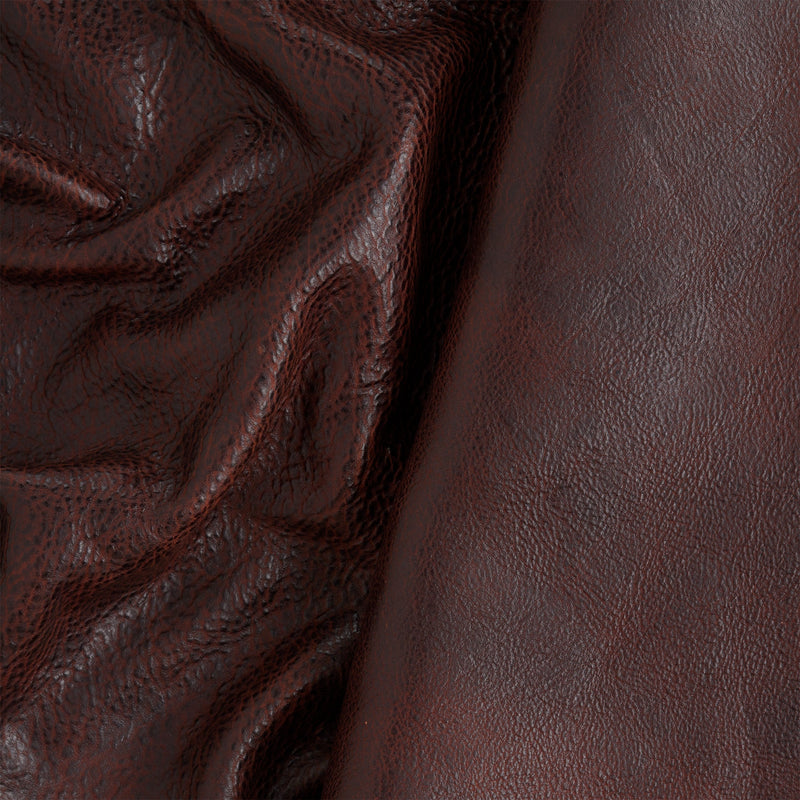 Collet de cuir végétal tanné grain texturé