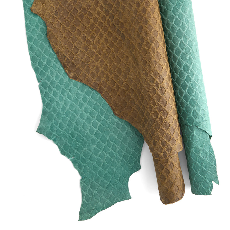 Scale Print Embossed Double Shoulder