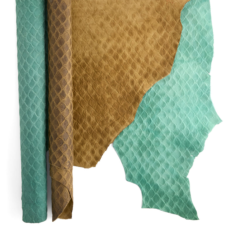 Scale Print Embossed Double Shoulder