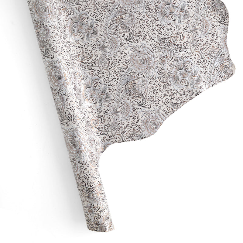 PAISLEY METÁLICO ESTAMPADO DE UN SOLO HOMBRO 3/5 OZ COLOR CAFÉ