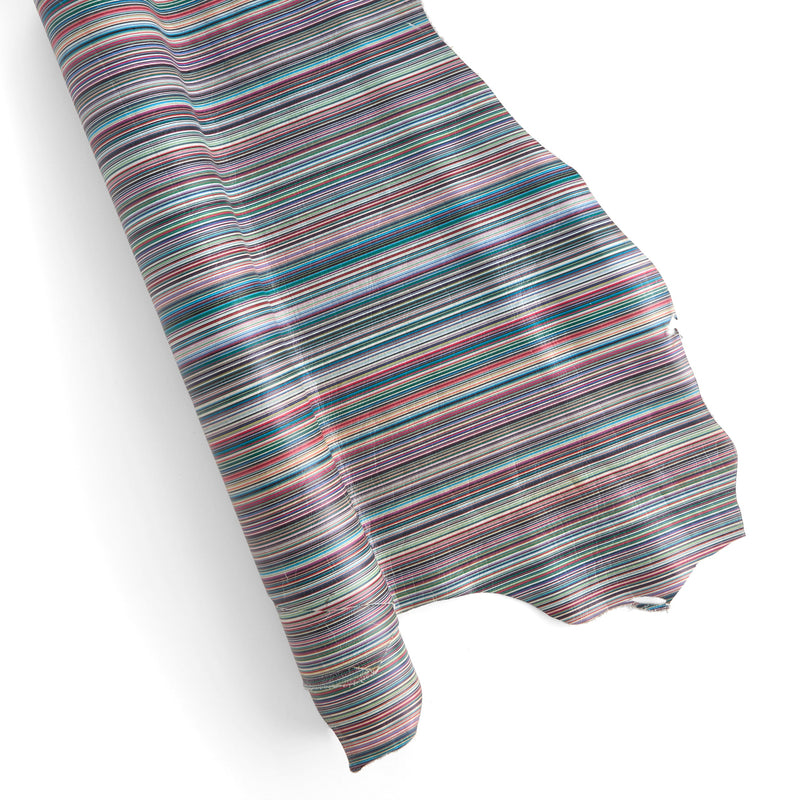 MICRO RAYAS ESTAMPADAS MULTICOLOR HOMBRO ÚNICO 3/5 OZ