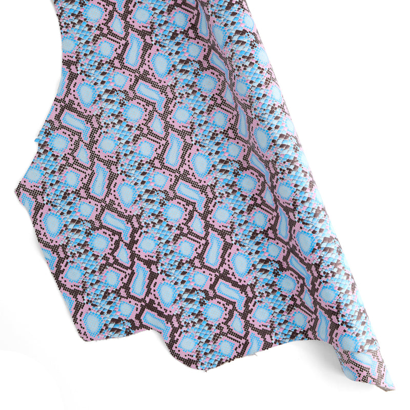 Python Print Single Shoulder Pink & Blue
