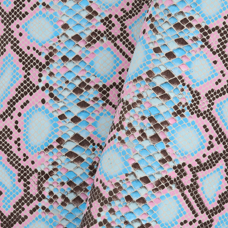 Python Print Single Shoulder Pink & Blue