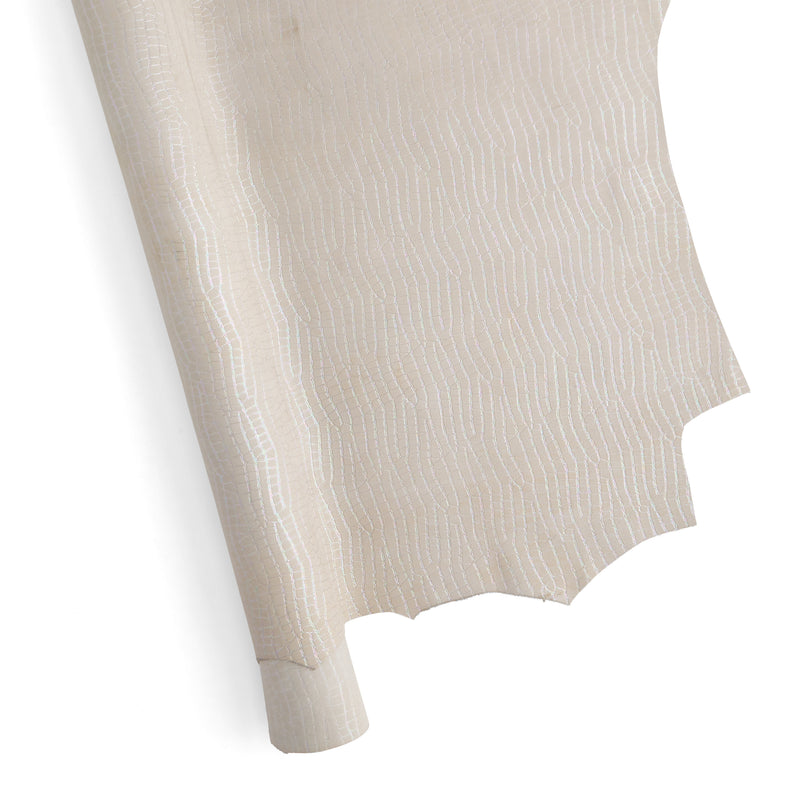 Italian Croco Embossed Iridescent Side - FINAL SALE