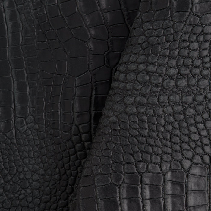 Designer Croco Embossé Côté Noir