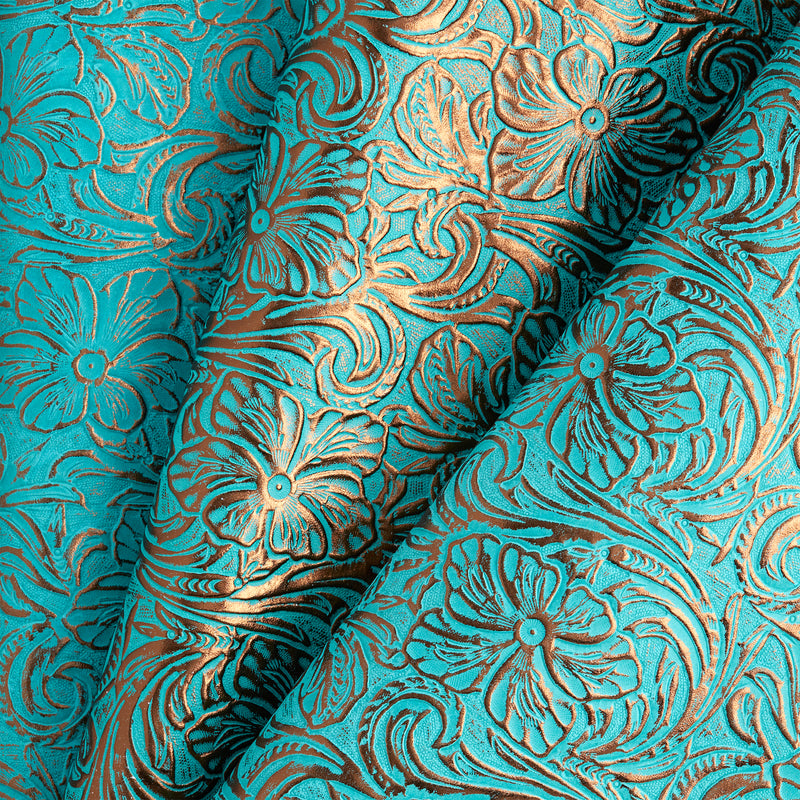 Floral Embossed Double Shoulder Metallic - FINAL SALE