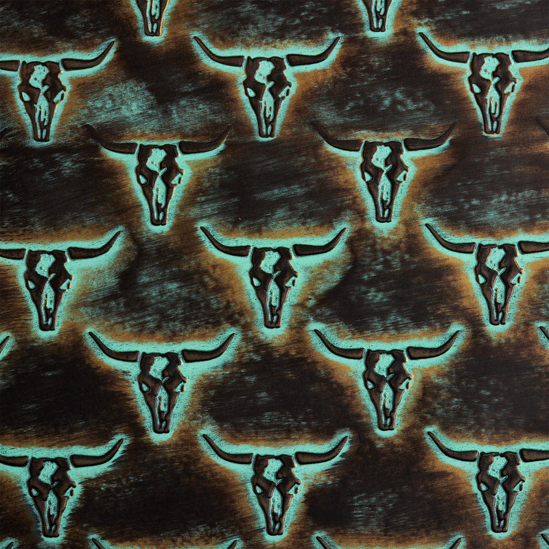 Embossed Longhorn Print Side