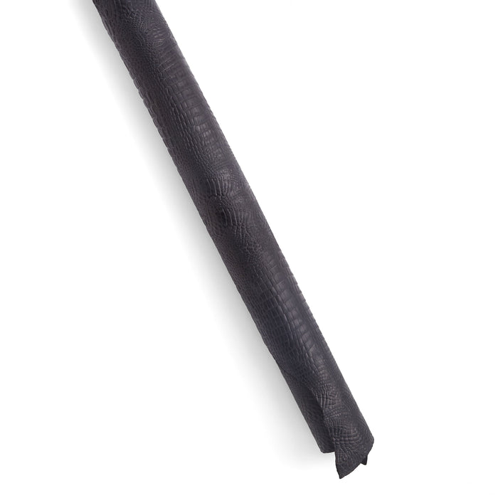 Croco Embossed Side Black