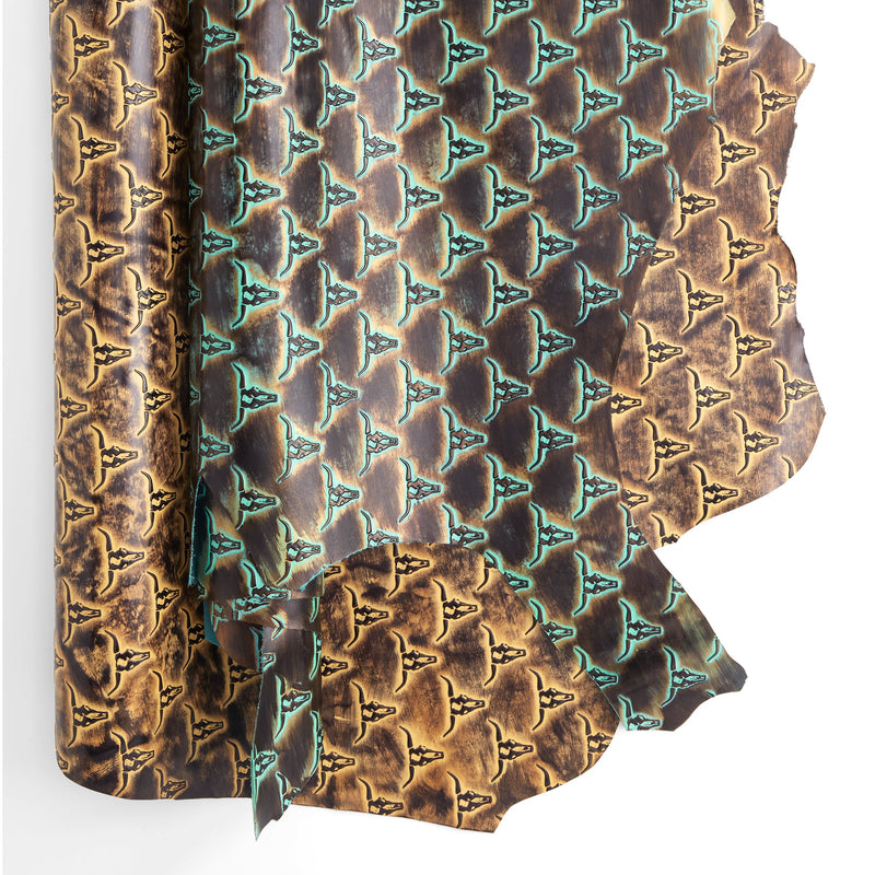 Embossed Longhorn Print Side