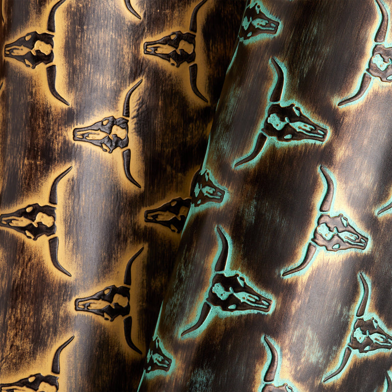 Embossed Longhorn Print Side