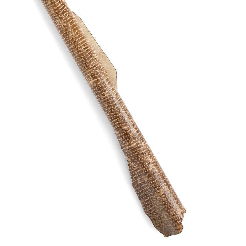 Côté gaufré croco taupe