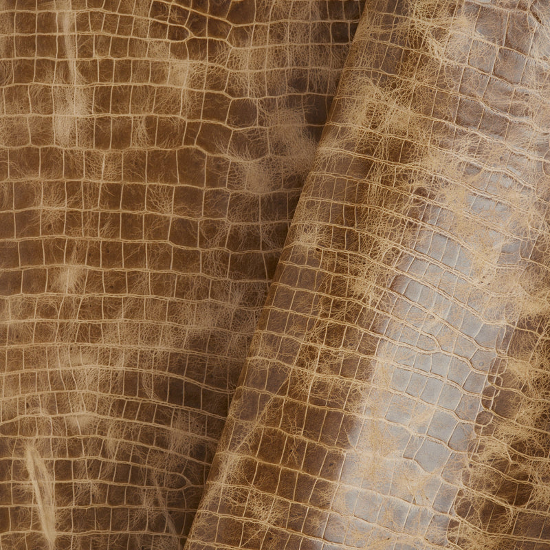 Côté gaufré croco taupe