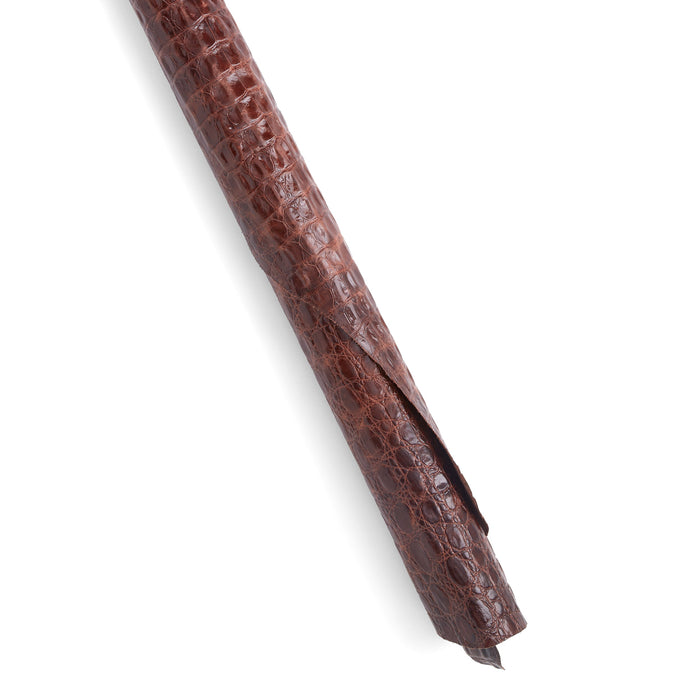 Croco Embossed Side Light Brown