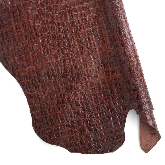 Croco Embossed Side Light Brown