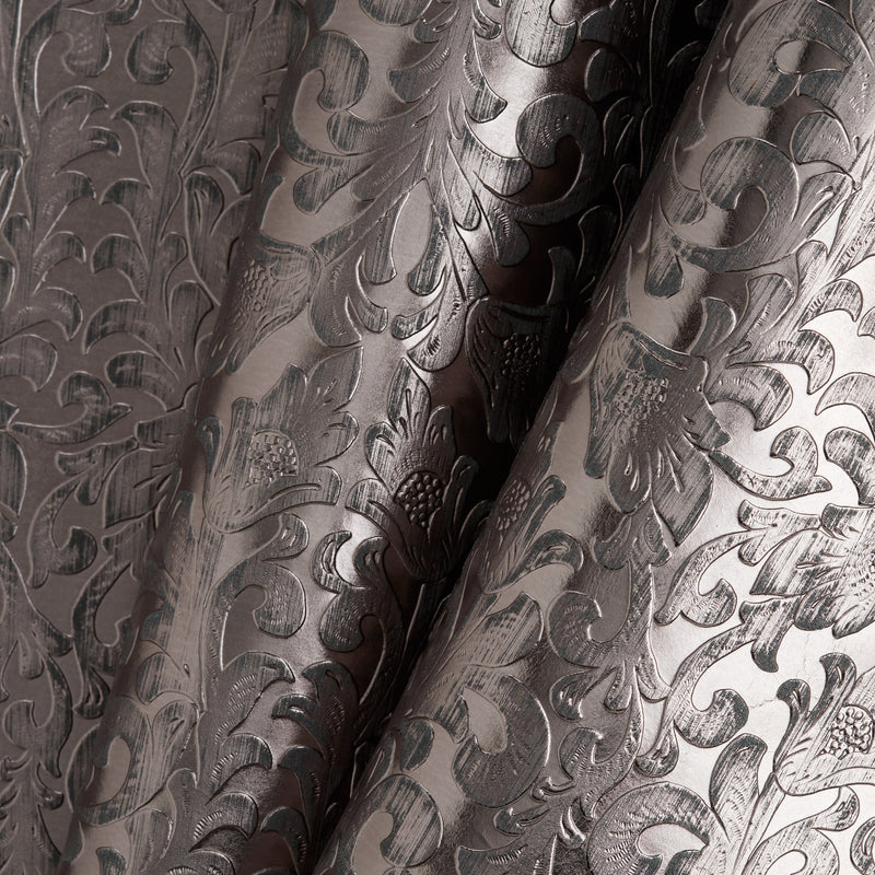 Embossed Metallic Floral Side