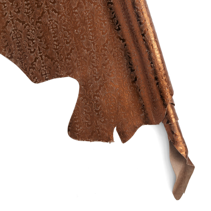 Embossed Metallic Floral Side