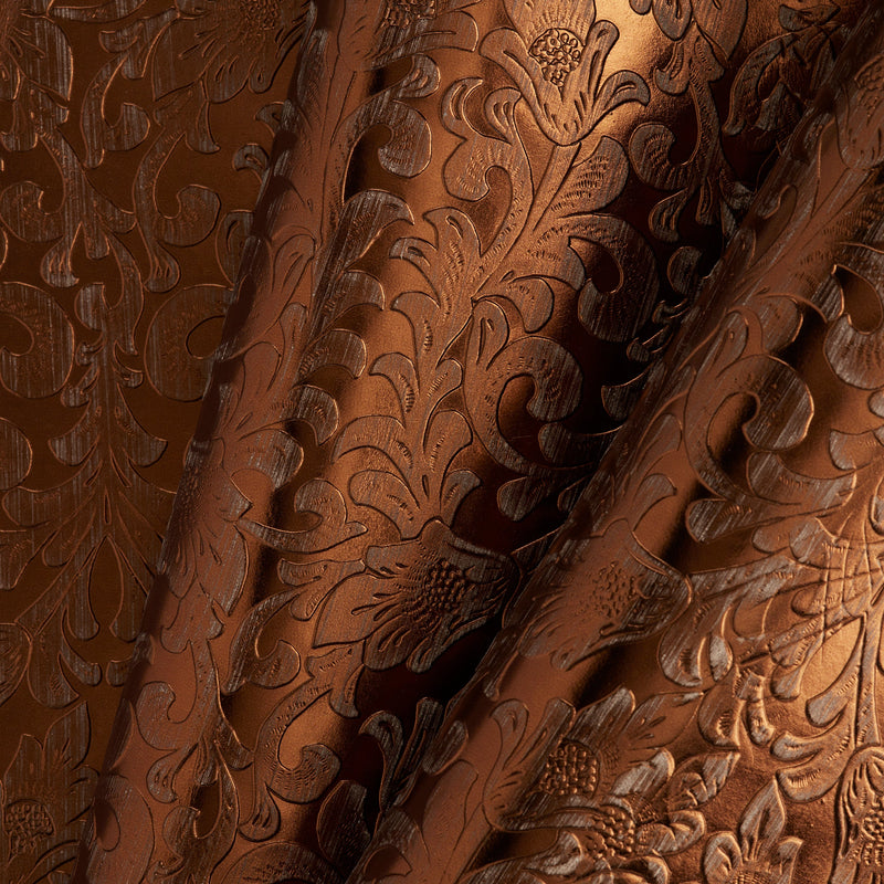 Embossed Metallic Floral Side