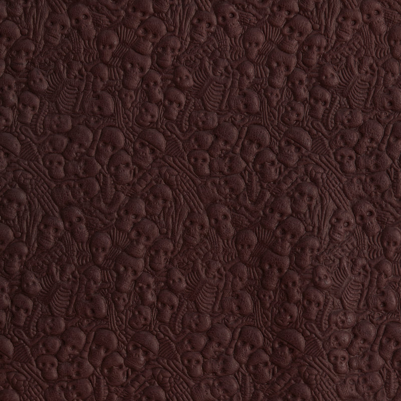 Skull Print Veg-Tan Sheepskin