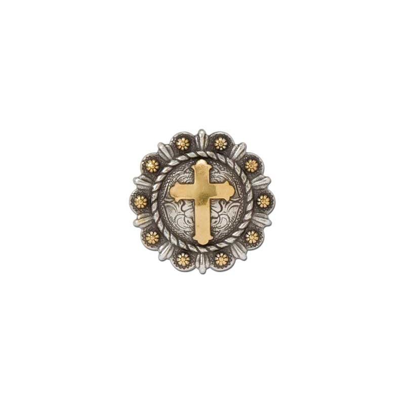 Roped Berry Round Conchos With Center Motif