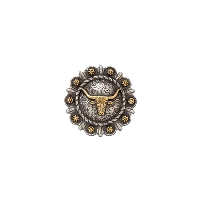 Roped Berry Round Conchos With Center Motif