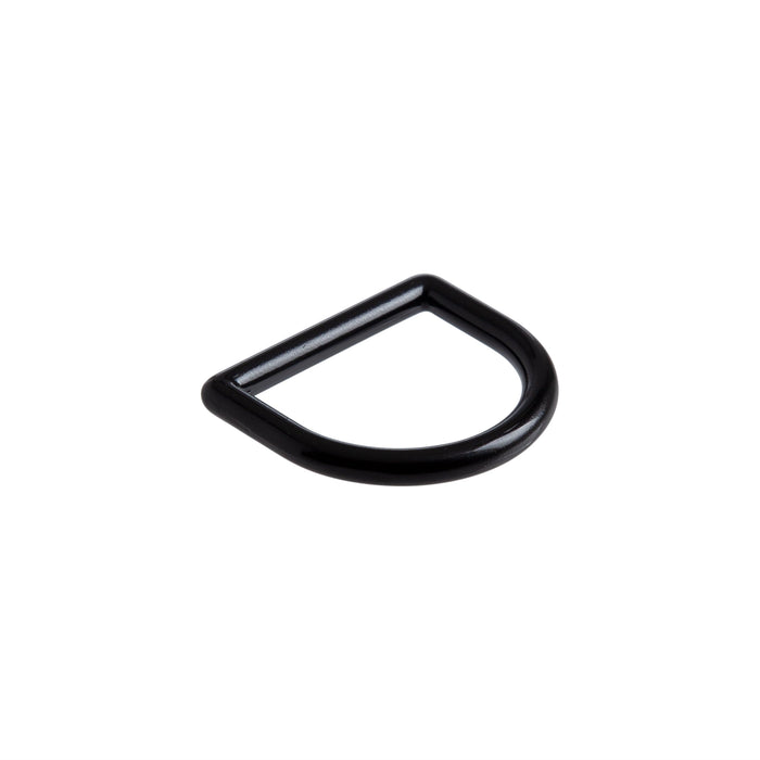 Decorative Solid Dee Ring Glossy Black