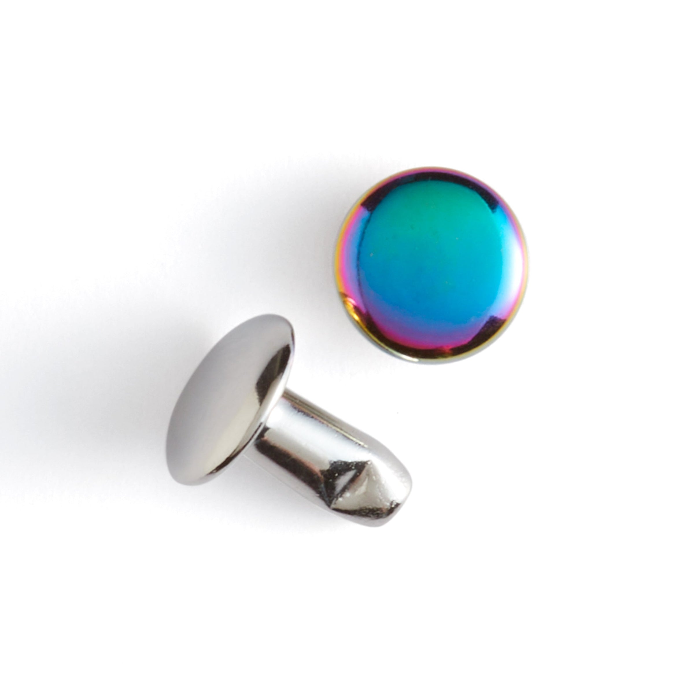 Rainbow Plate Double Cap Rivets 20 Pack | Tandy Leather — Tandy Leather ...