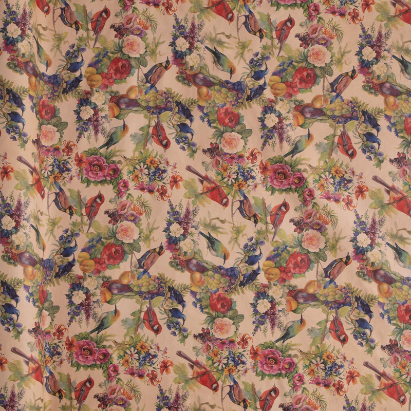 Floral Print Veg-Tan Sheepskin