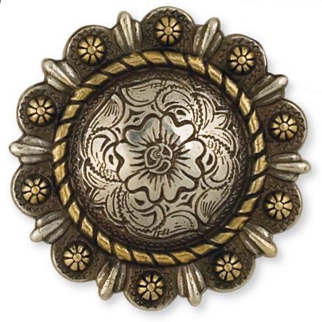 Roped Berry Round Conchos