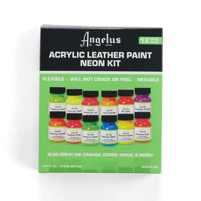 Angelus Neon Leather Paint Set