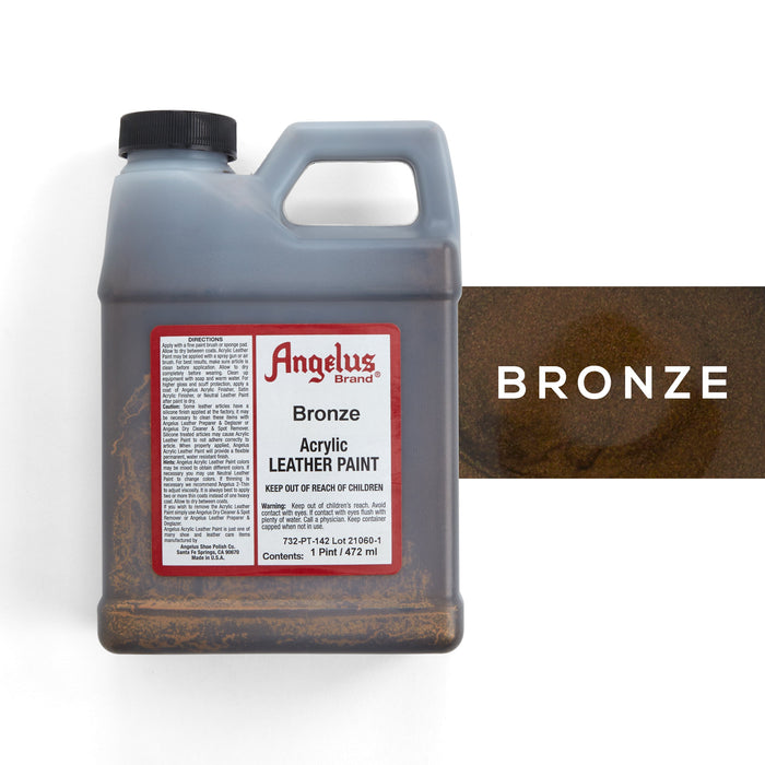Angelus Leather Paint 16 fl. oz. Bronze from Tandy Leather
