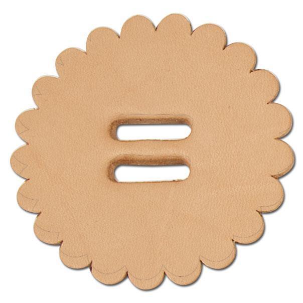 Leather Conchos With Slots 6 Pack