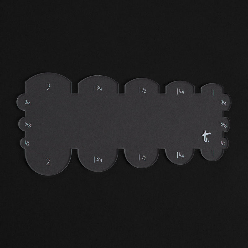 Rounded Belt End Acrylic Template
