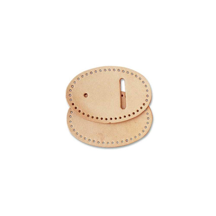 Punched Oval Buckle Leather