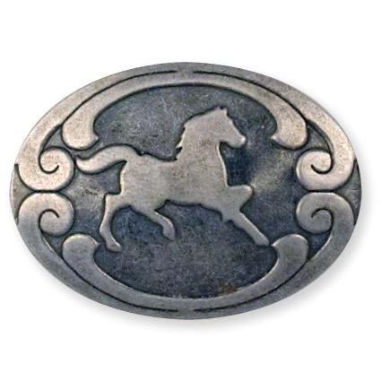 Horse Stamped Steel Concho