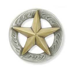 3-D Texas Star Conchos