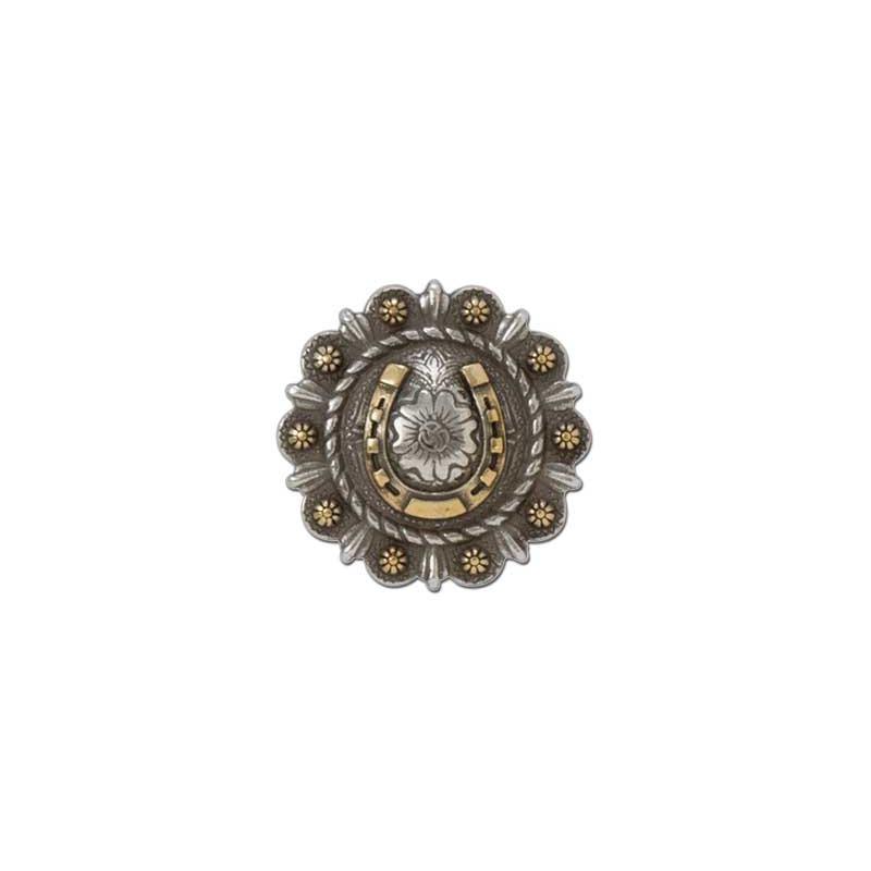 Roped Berry Round Conchos With Center Motif