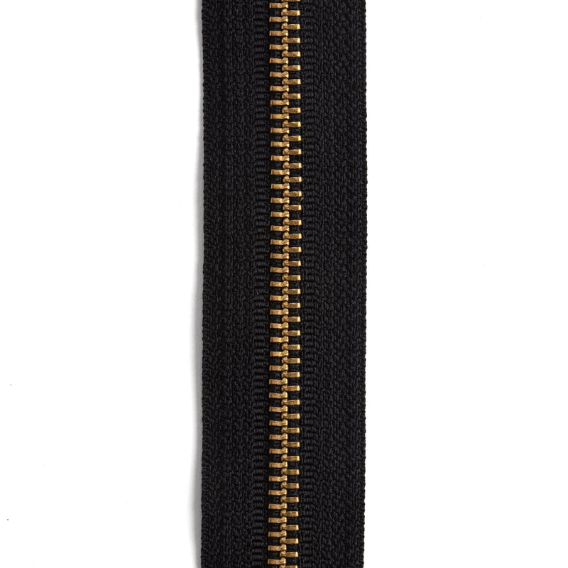 YKK #5 Brass Zipper Tape by the Yard
