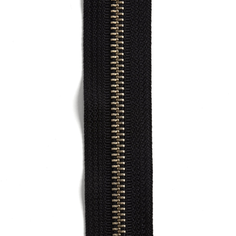YKK #5 Nickel Plate Zipper Tape 6 pi (1,8 m)