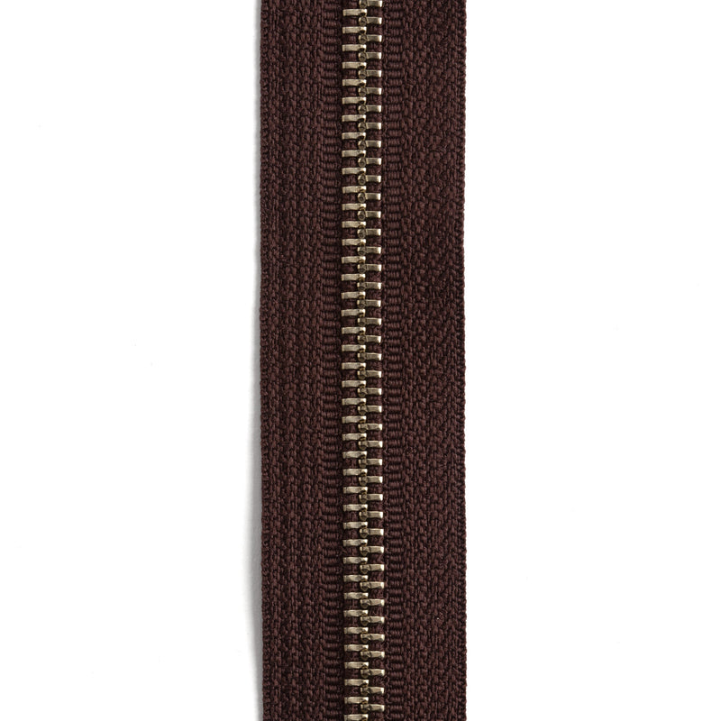 YKK #5 Nickel Plate Zipper Tape 6 pi (1,8 m)